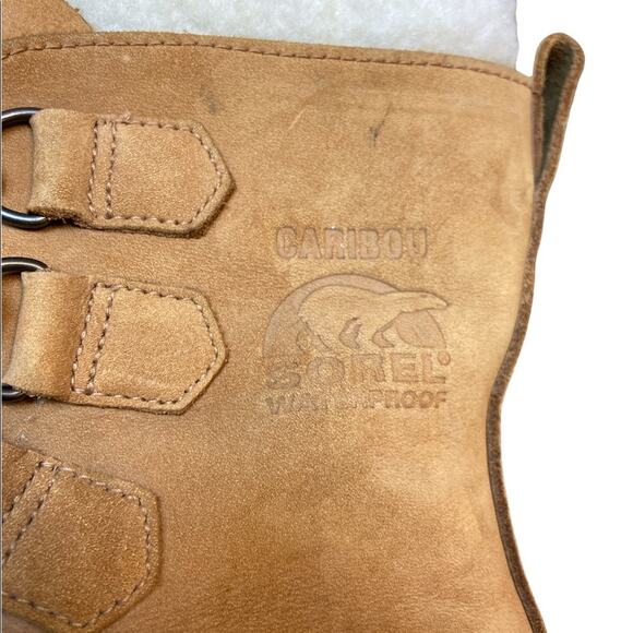 Sorel Caribou II Leather Rubber Winter Snow Boot Womens 6 - Picture 2 of 7